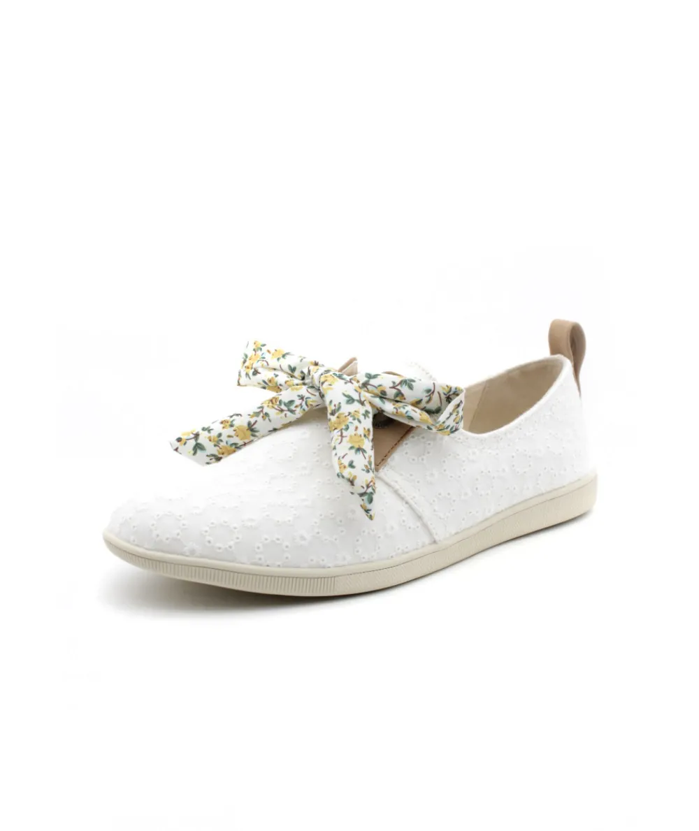 Baskets | L'Empreinte Chaussures ARMISTICE STONE ONE W TWILL BRODE blanc