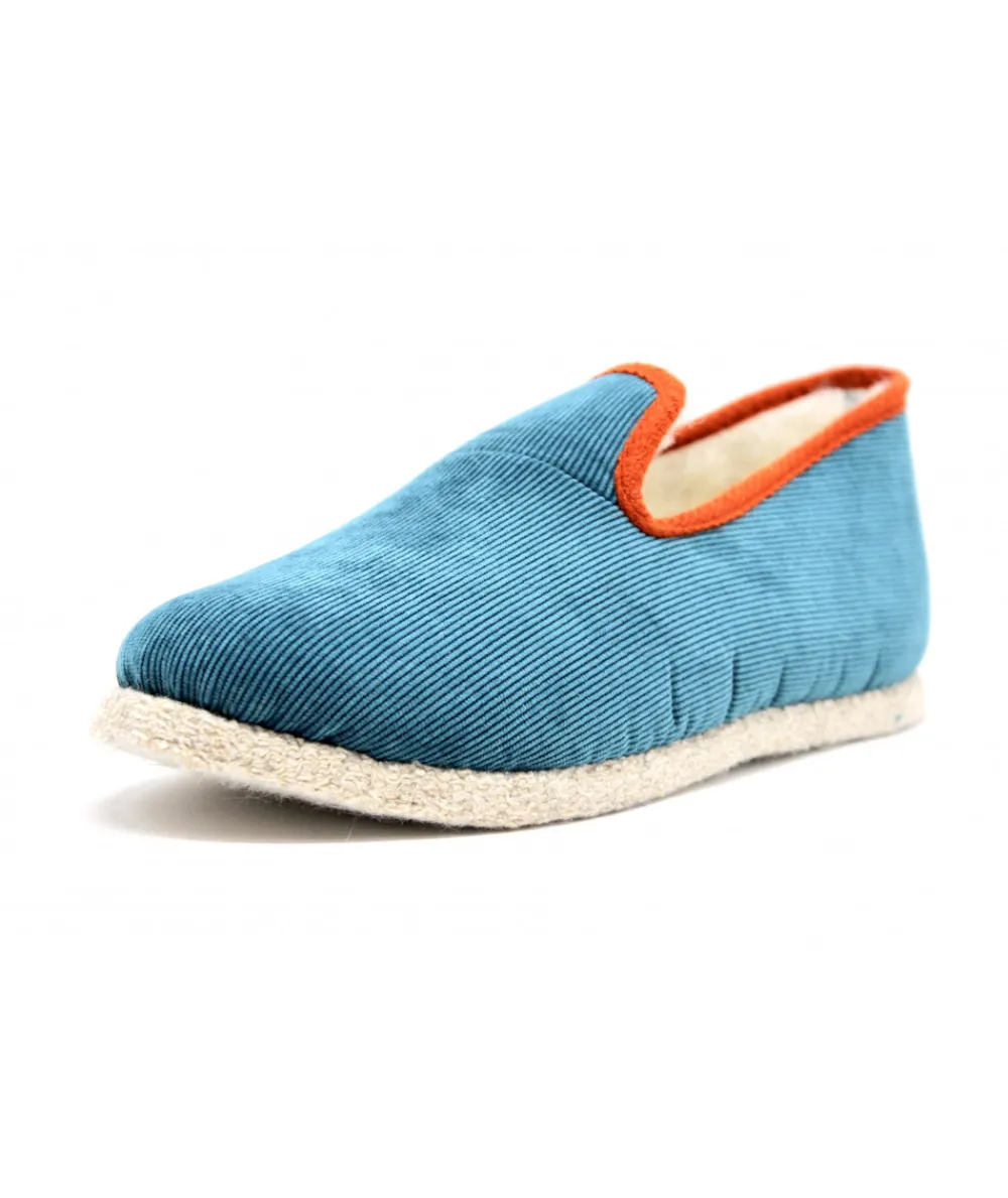 Chaussons | L'Empreinte Chaussures CHAUSSE MOUTON COTELE bleu