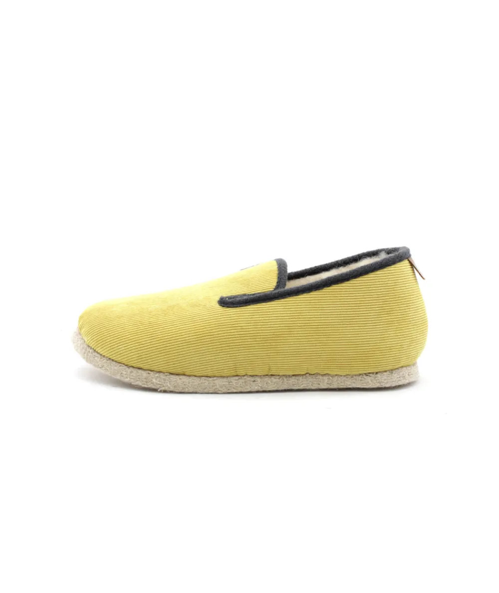 Chaussons | L'Empreinte Chaussures CHAUSSE MOUTON COTELE jaune