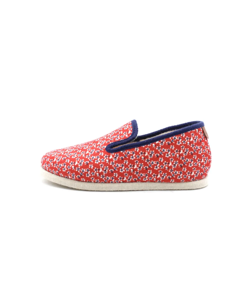 Chaussons | L'Empreinte Chaussures CHAUSSE MOUTON LIBERTY rouge