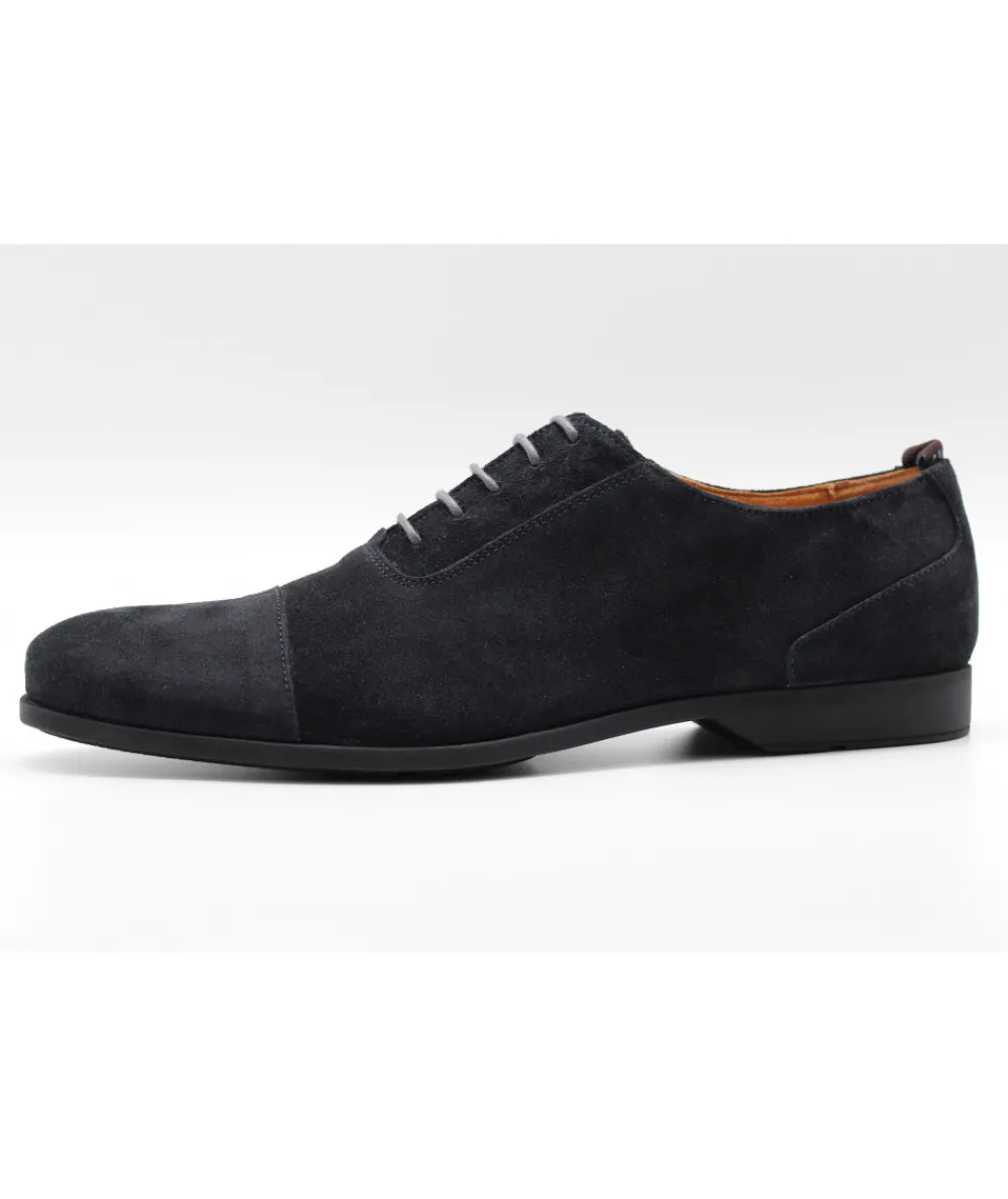 Chaussures À Lacets | L'Empreinte Chaussures CHRISTIAN PELLET KRIS CUIR VELOURS marine