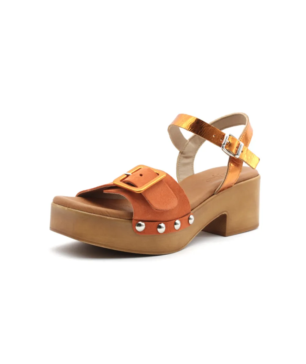 Sandales Et Nu-Pieds | L'Empreinte Chaussures COCO & ABRICOT COLOGNE V2770A orange