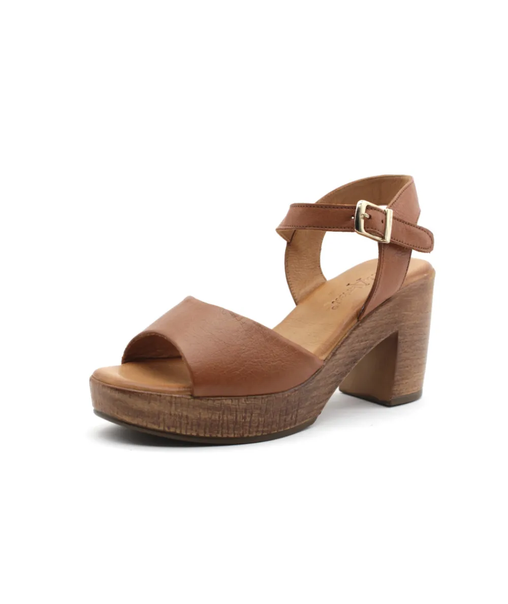 Sandales Et Nu-Pieds | L'Empreinte Chaussures COCO & ABRICOT MUSCOURT V2755B cognac