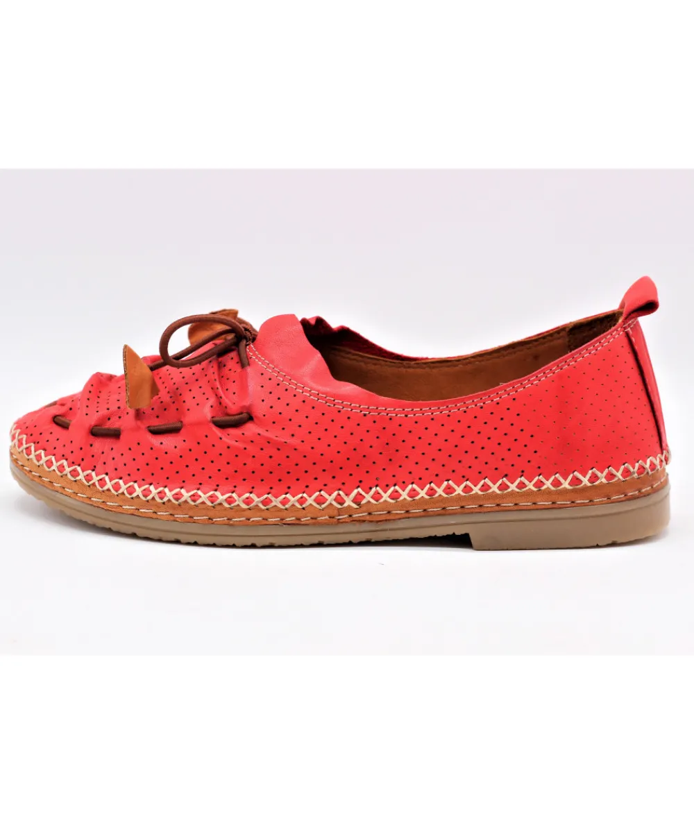 Mocassins | L'Empreinte Chaussures COCO & ABRICOT SABELINE V1450A rouge