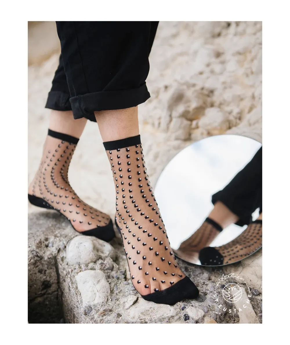 Chaussettes | L'Empreinte Chaussures CRESCENT DUNES - ATELIER SAINT EUSTACHE noir