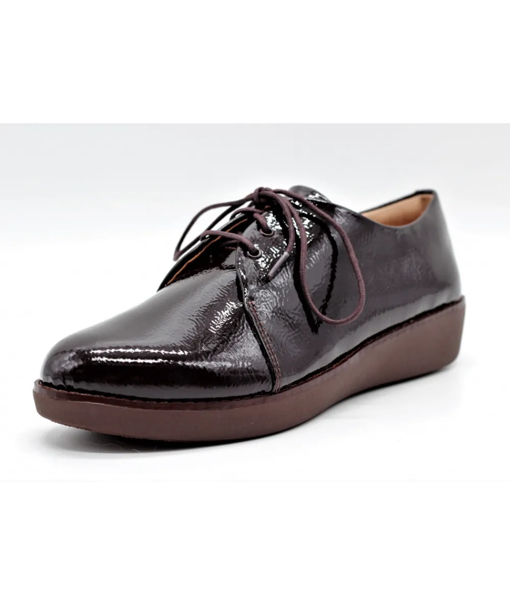 Derbies | L'Empreinte Chaussures FITFLOP DERBY CRINKLE prune