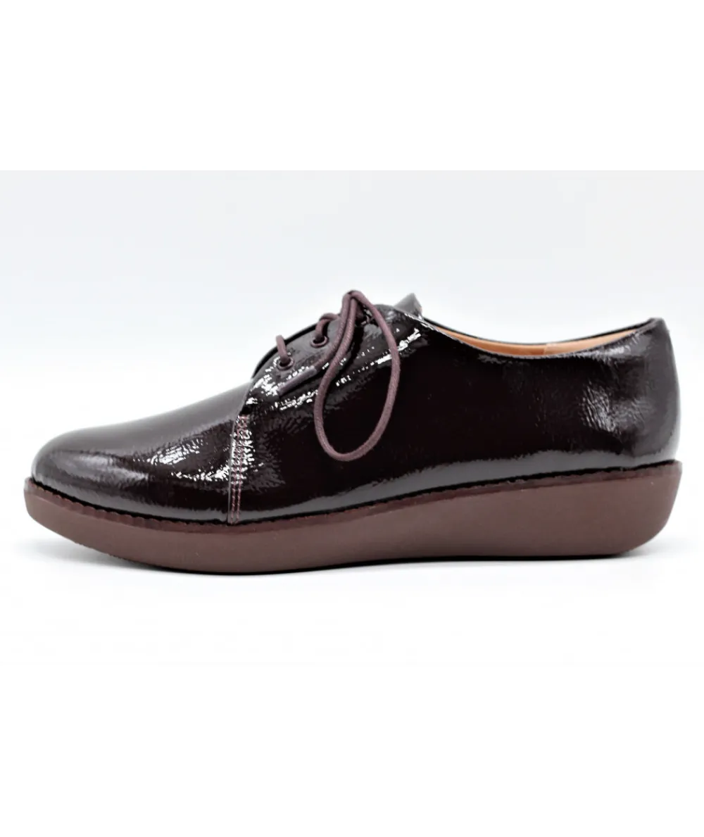 Derbies | L'Empreinte Chaussures FITFLOP DERBY CRINKLE prune