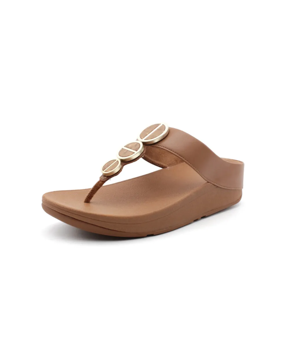 Mules | L'Empreinte Chaussures FITFLOP HALO TOE POST tan