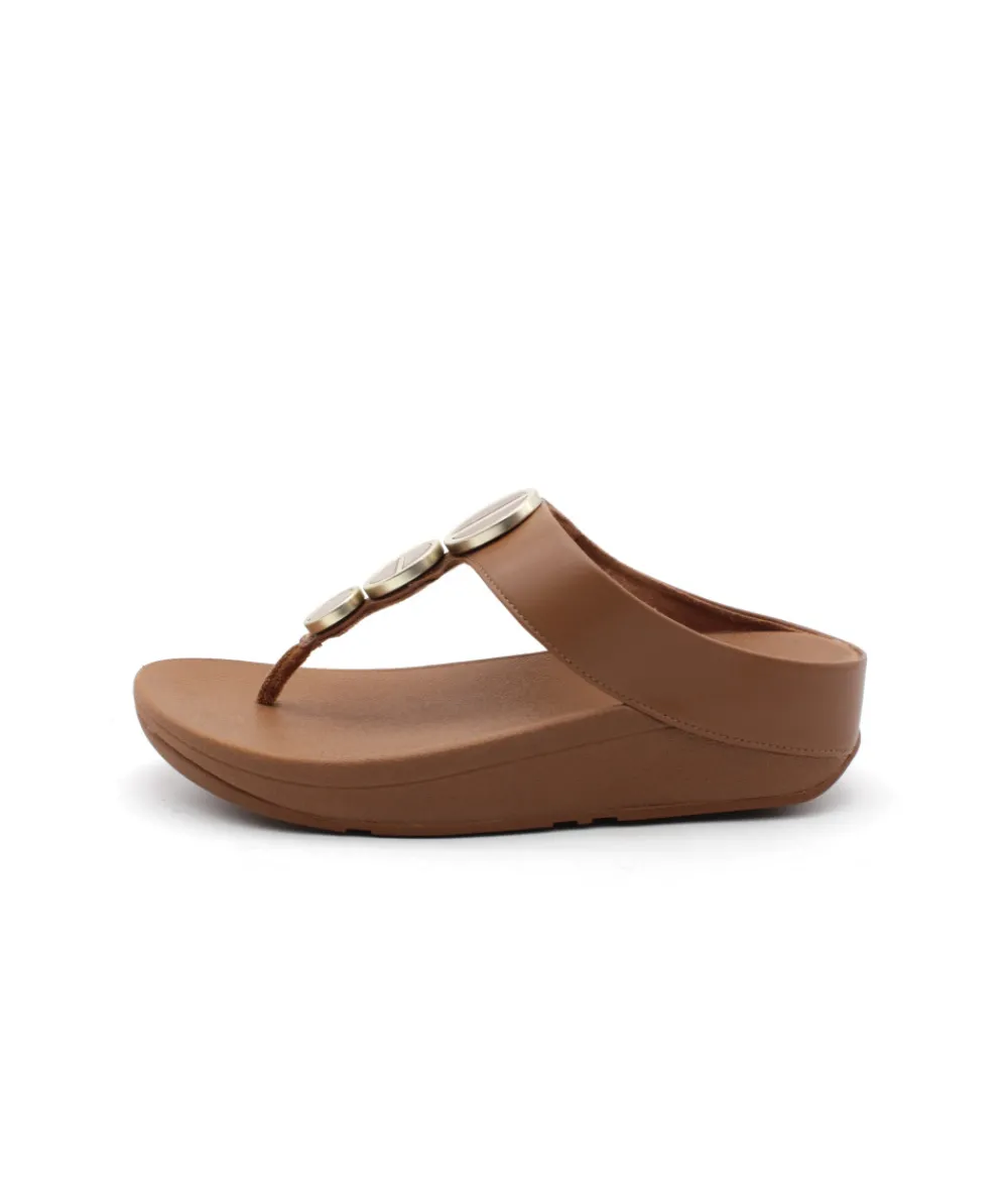 Mules | L'Empreinte Chaussures FITFLOP HALO TOE POST tan