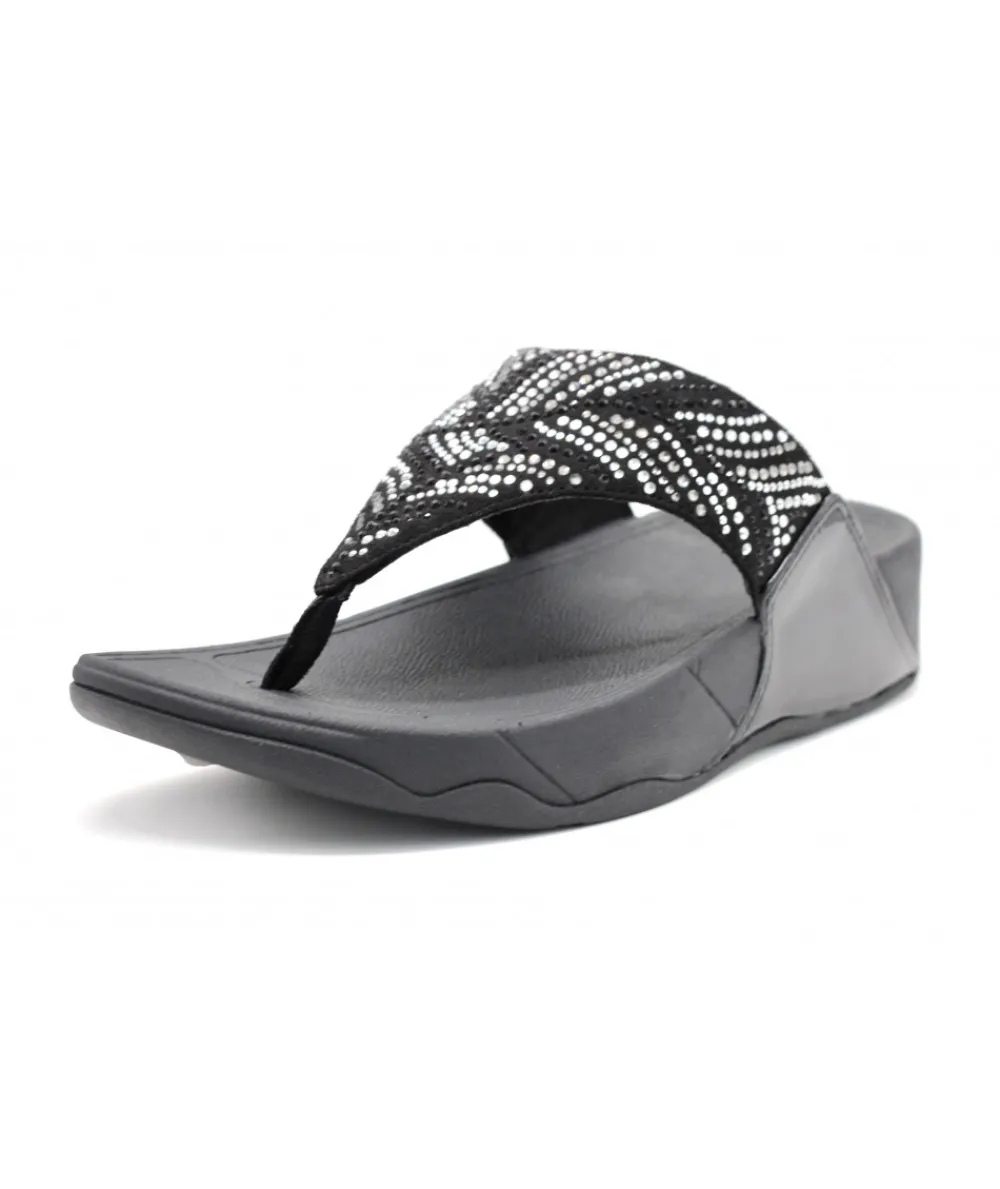 Mules | L'Empreinte Chaussures FITFLOP LULU CRYSTAL FEATHER noir