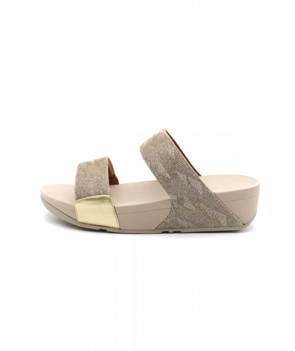 Mules | L'Empreinte Chaussures FITFLOP LULU GLITZ SLIDES platine