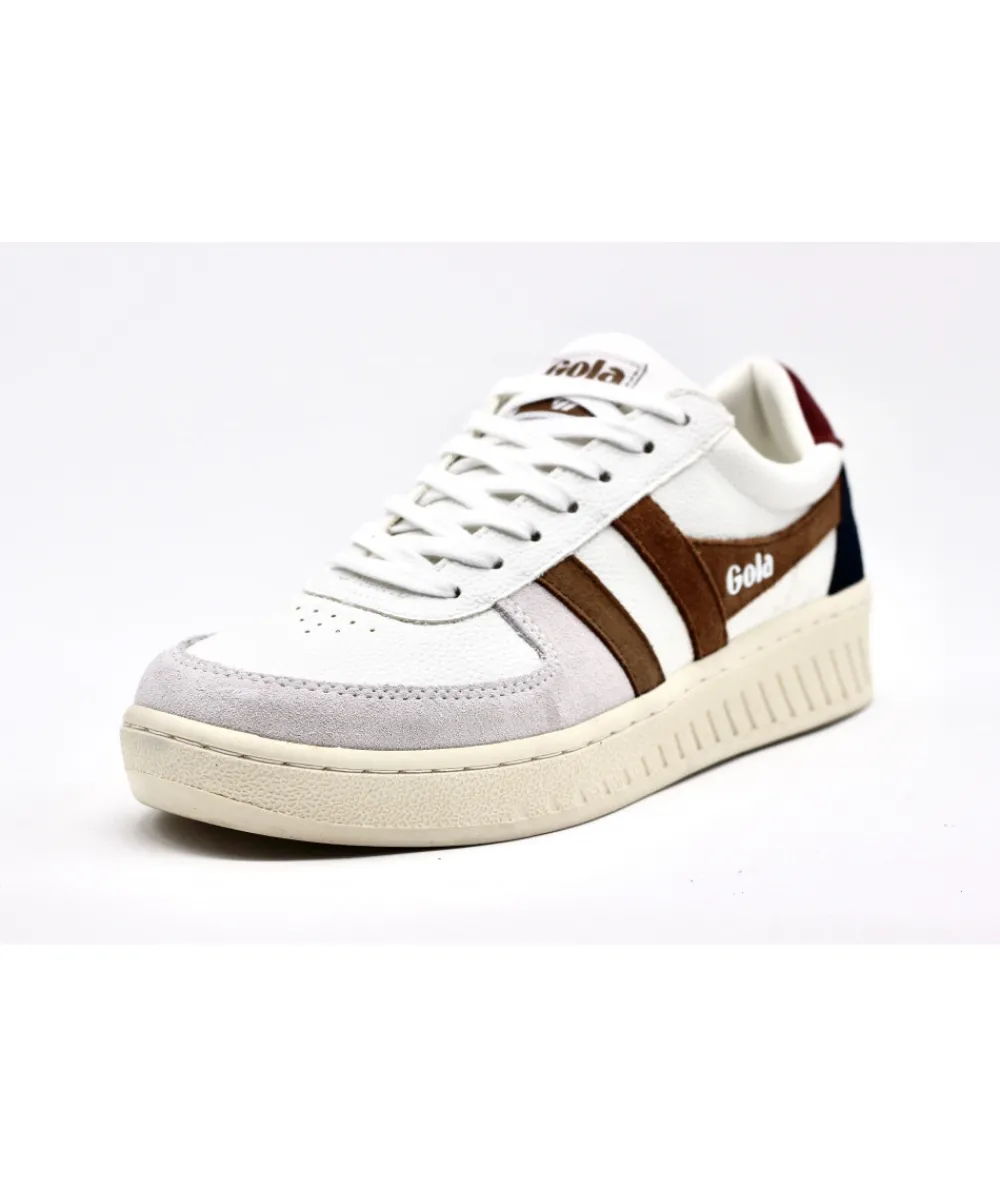 Baskets | L'Empreinte Chaussures GOLA GRANDSLAM TRIDENT blanc