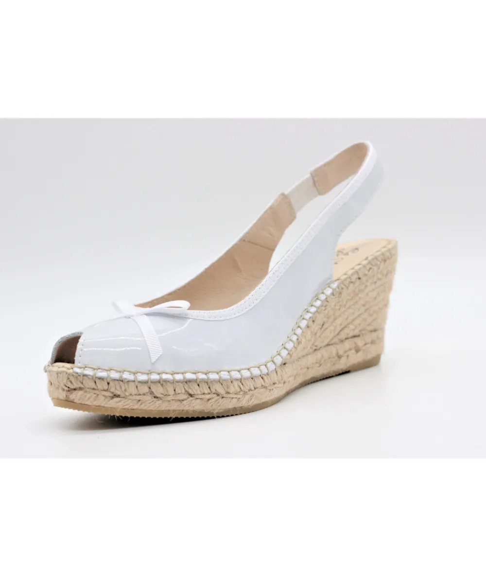 Espadrilles | L'Empreinte Chaussures LA MAISON DE L'ESPADRILLE 905 VERNIS blanc