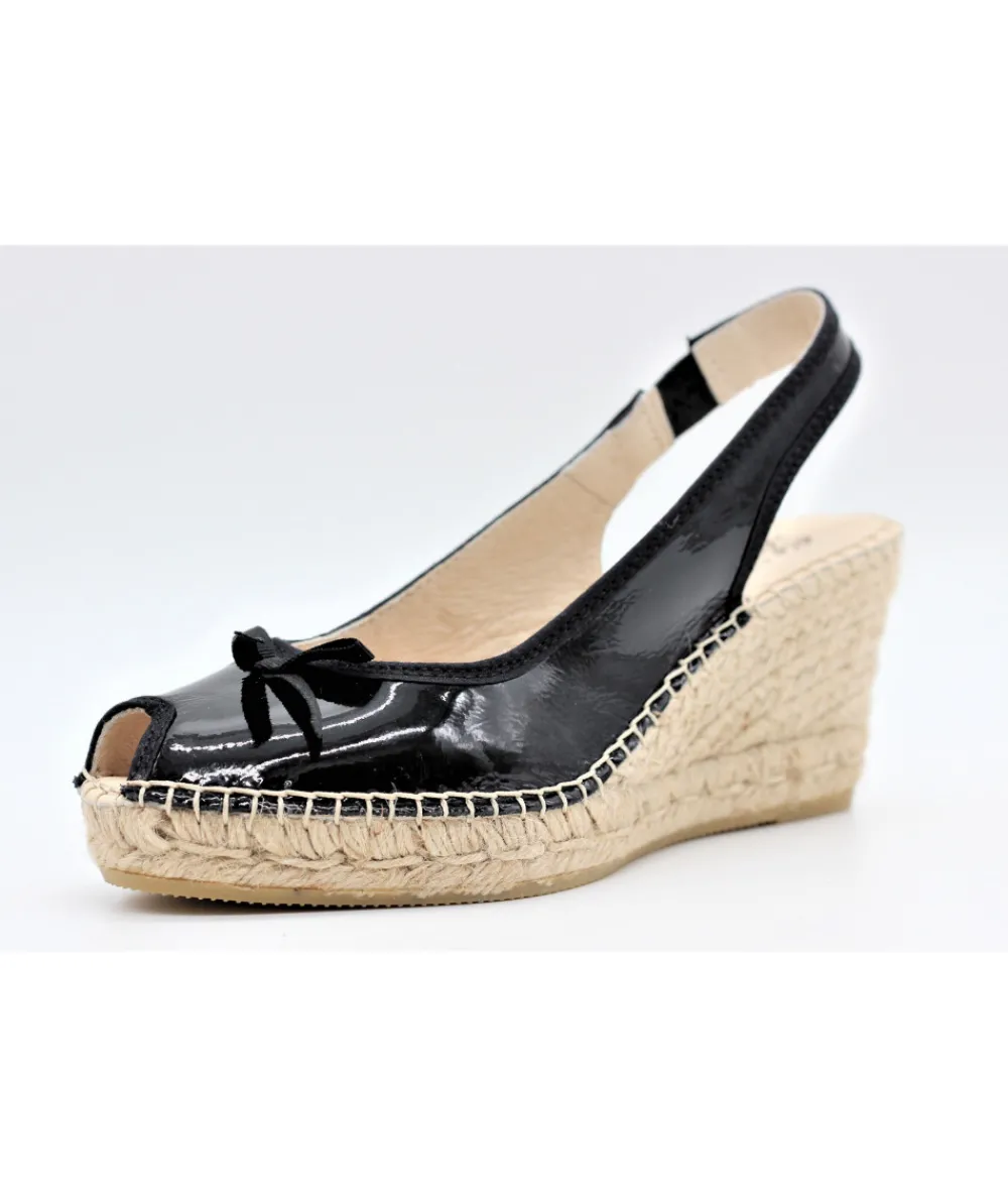 Espadrilles | L'Empreinte Chaussures LA MAISON DE L'ESPADRILLE 905 VERNIS noir