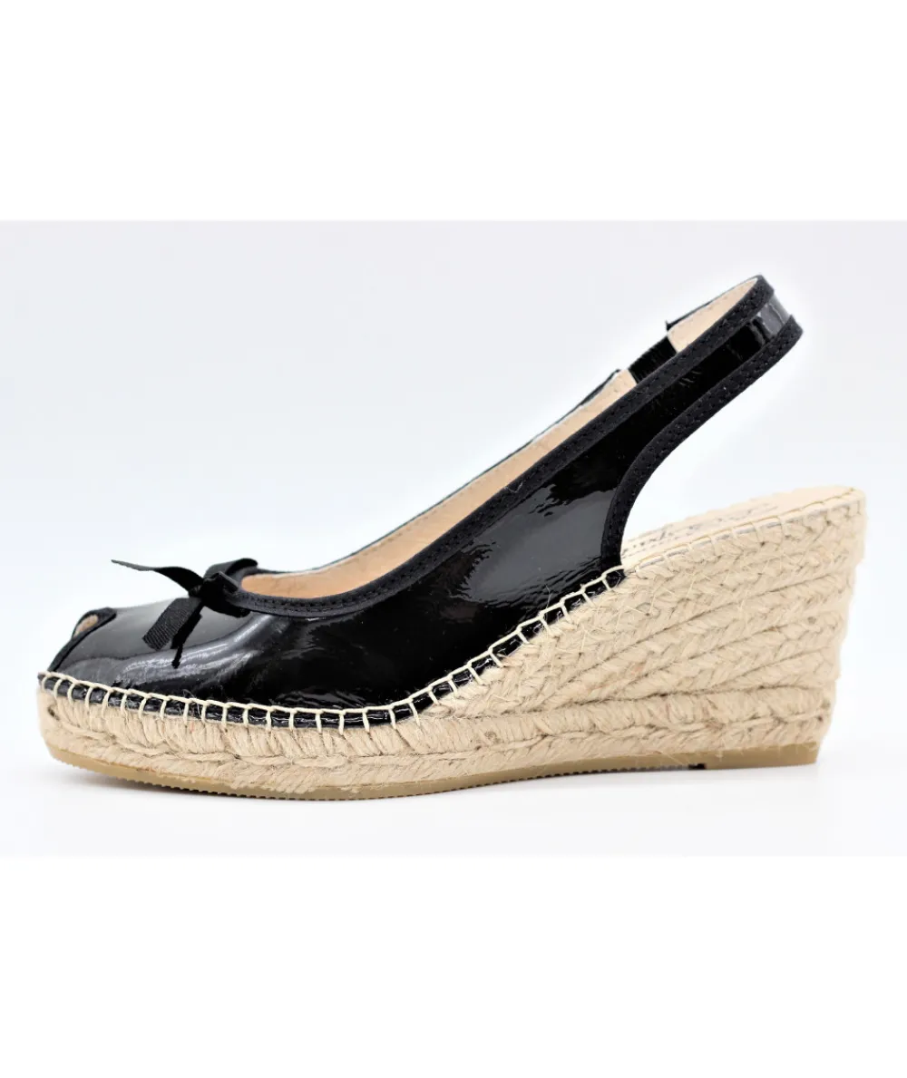 Espadrilles | L'Empreinte Chaussures LA MAISON DE L'ESPADRILLE 905 VERNIS noir