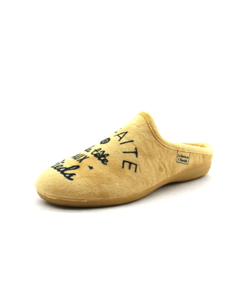 Chaussons | L'Empreinte Chaussures LA MAISON DE L'ESPADRILLE 102-6-F8 MULE jaune