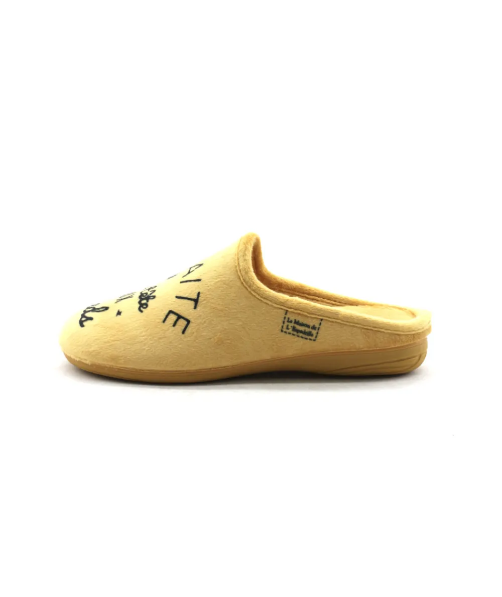 Chaussons | L'Empreinte Chaussures LA MAISON DE L'ESPADRILLE 102-6-F8 MULE jaune