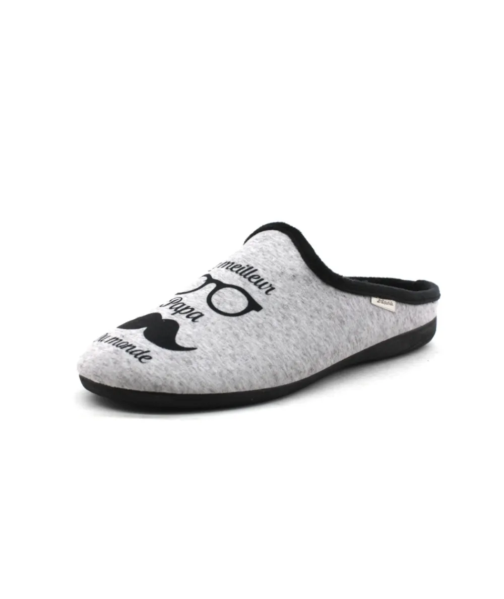 Chaussons | L'Empreinte Chaussures LA MAISON DE L'ESPADRILLE 108-6-H12 MULE gris