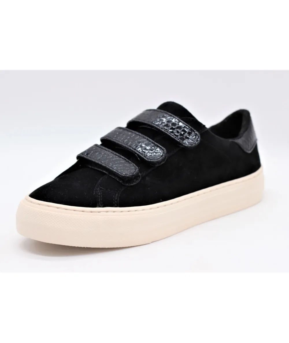 Baskets | L'Empreinte Chaussures NO NAME ARCADE STRAPS GOAT noir