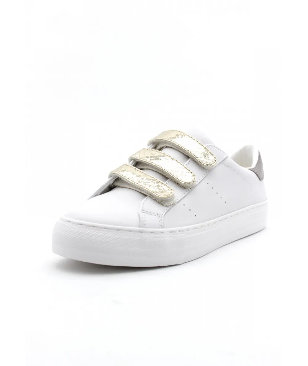 Baskets | L'Empreinte Chaussures NO NAME ARCADE STRAPS NAPPA CLOSTER blanc