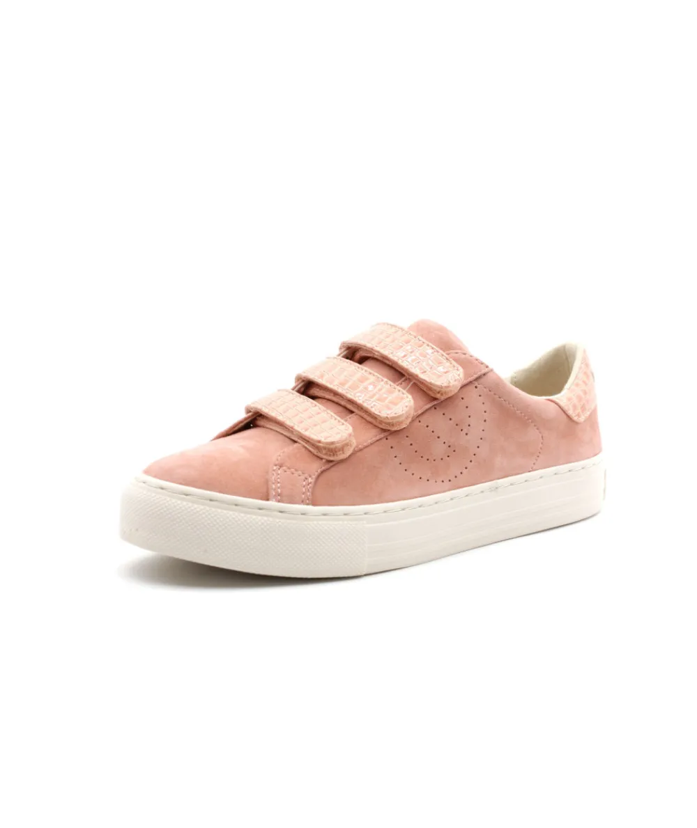 Baskets | L'Empreinte Chaussures NO NAME ARCADE STRAPS PERFOS corail