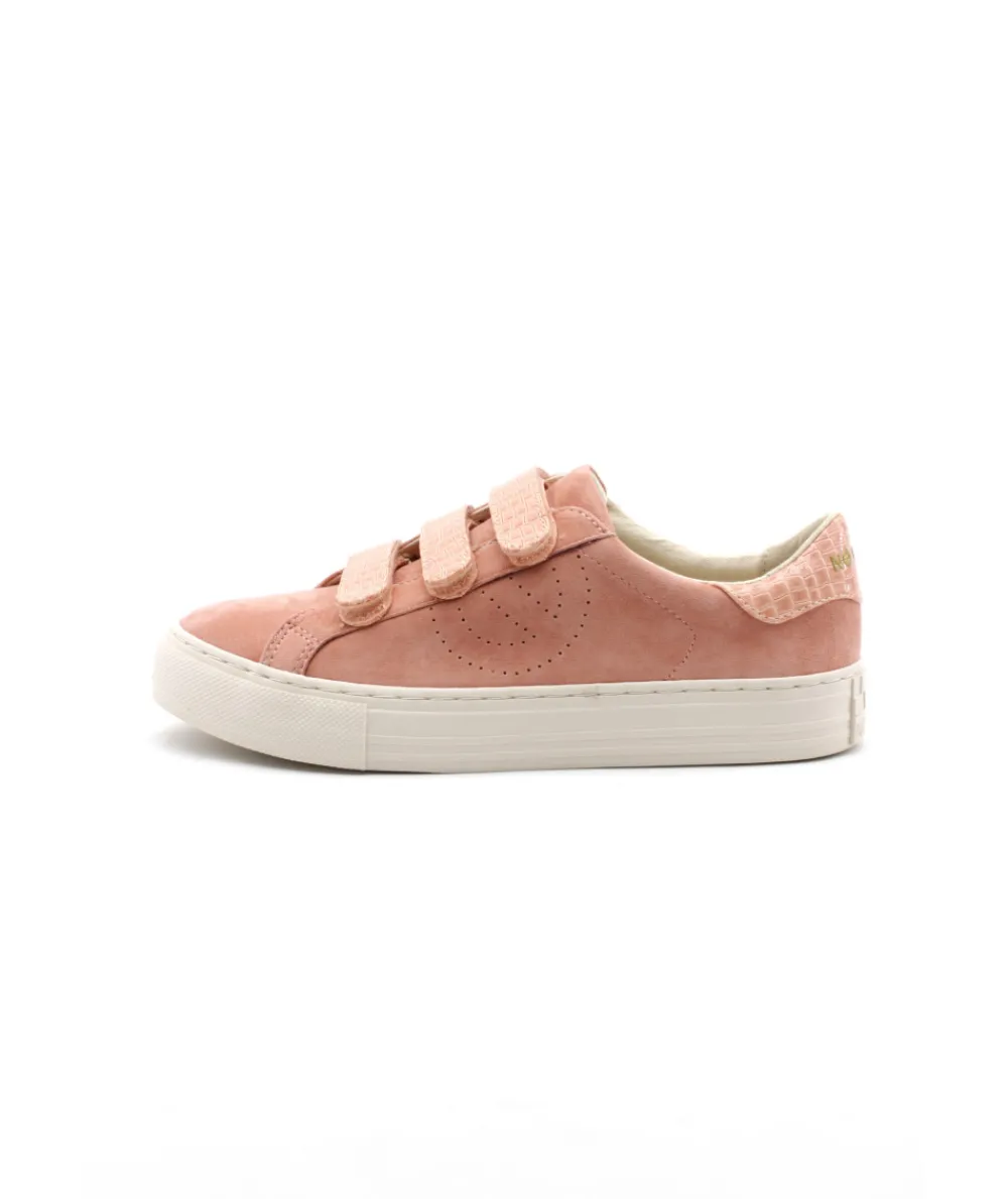 Baskets | L'Empreinte Chaussures NO NAME ARCADE STRAPS PERFOS corail