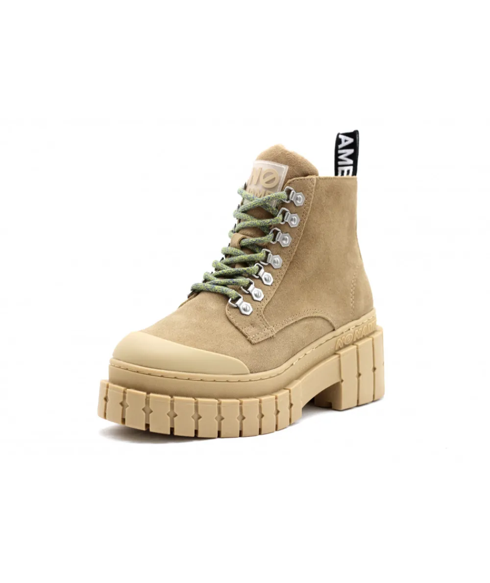 Baskets | L'Empreinte Chaussures NO NAME KROSS LOW BOOTS SUEDE taupe