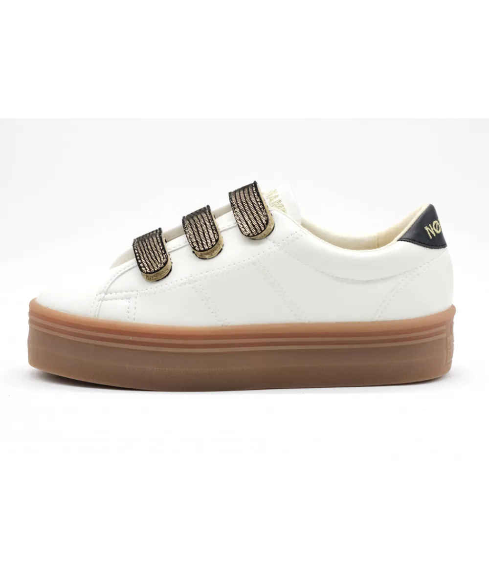 Baskets | L'Empreinte Chaussures NO NAME PLATO M STRAPS SOFT DISTRICT blanc