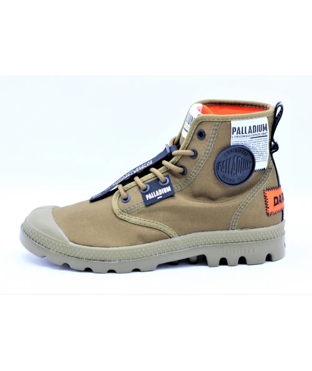 Baskets | L'Empreinte Chaussures PALLADIUM PAMPA LITE OVERLAB kaki