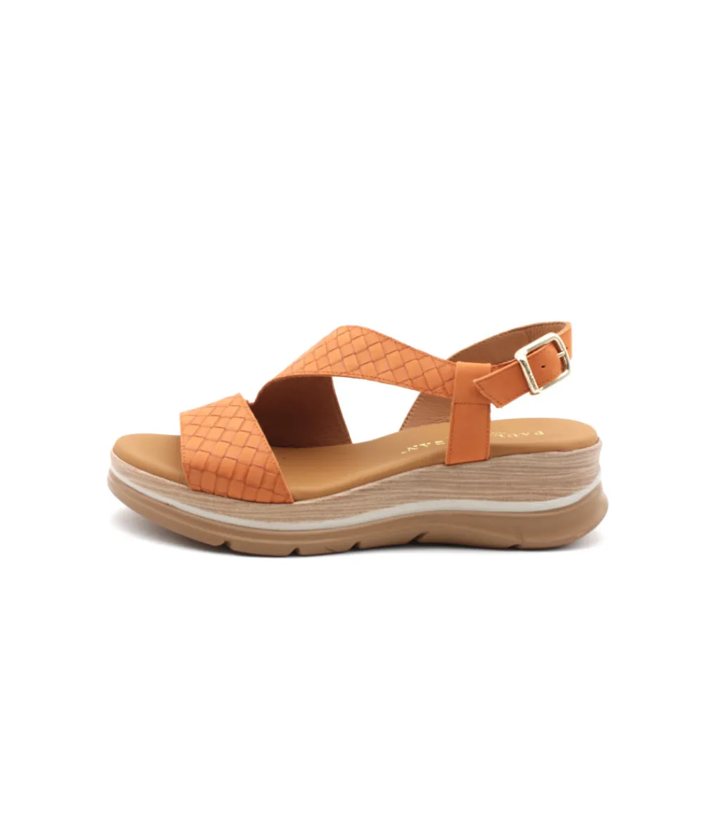 Sandales Et Nu-Pieds | L'Empreinte Chaussures PAULA URBAN 24-638 NABUK orange