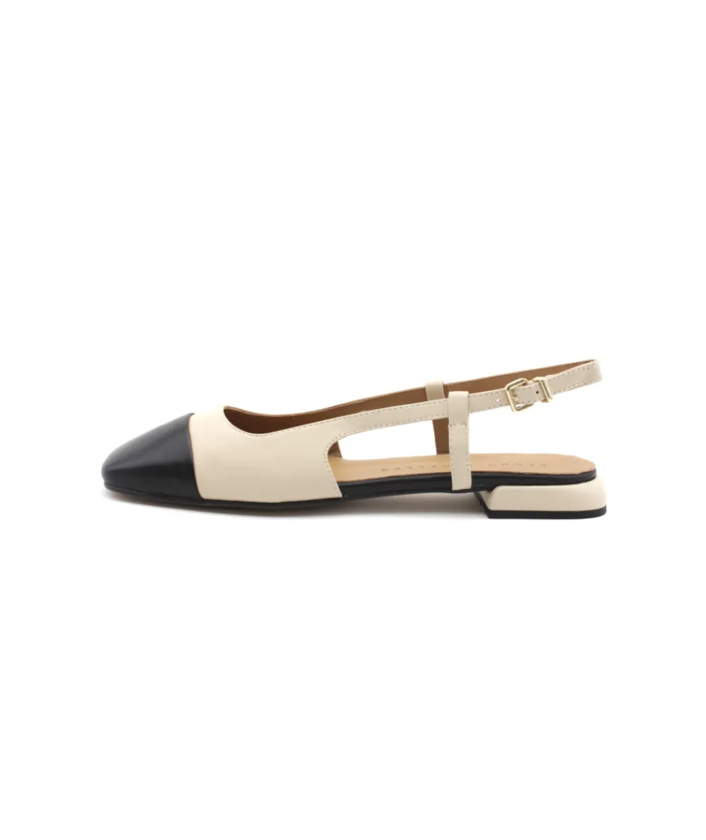 Ballerines | Sandales Et Nu-Pieds | L'Empreinte Chaussures PEDRO MIRALLES 14632 Beige/noir