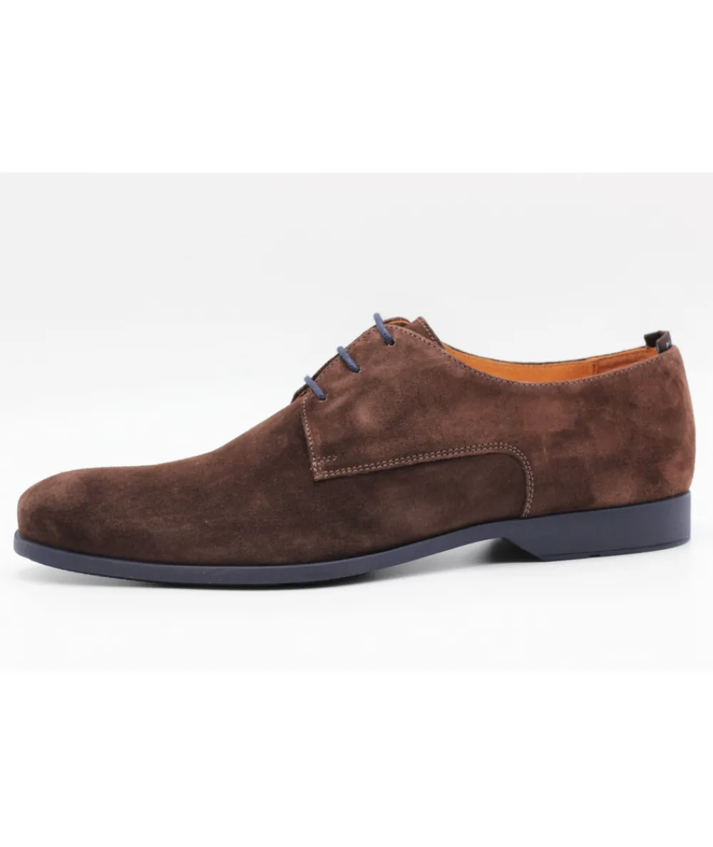 Chaussures À Lacets | L'Empreinte Chaussures PELLET KARL VELOURS marron