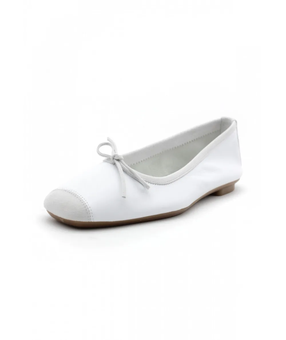 Ballerines | L'Empreinte Chaussures REQINS HARMONY CUIR blanc