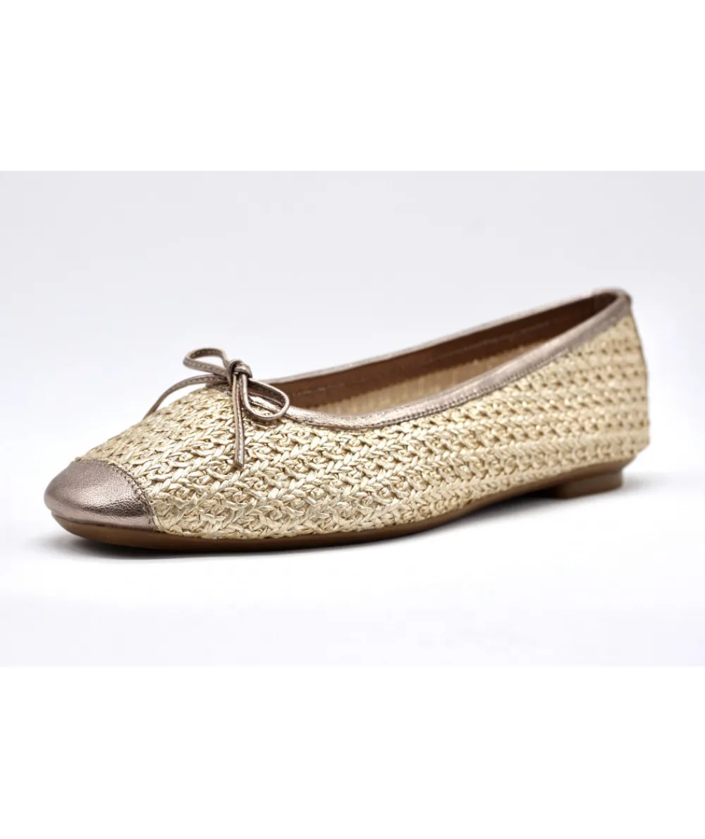 Ballerines | L'Empreinte Chaussures REQINS HARMONY MACRAME champagne