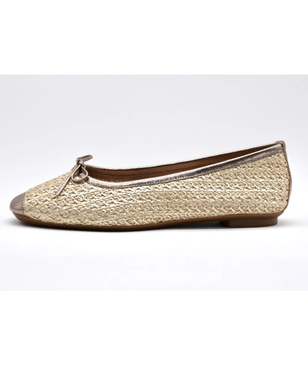 Ballerines | L'Empreinte Chaussures REQINS HARMONY MACRAME champagne