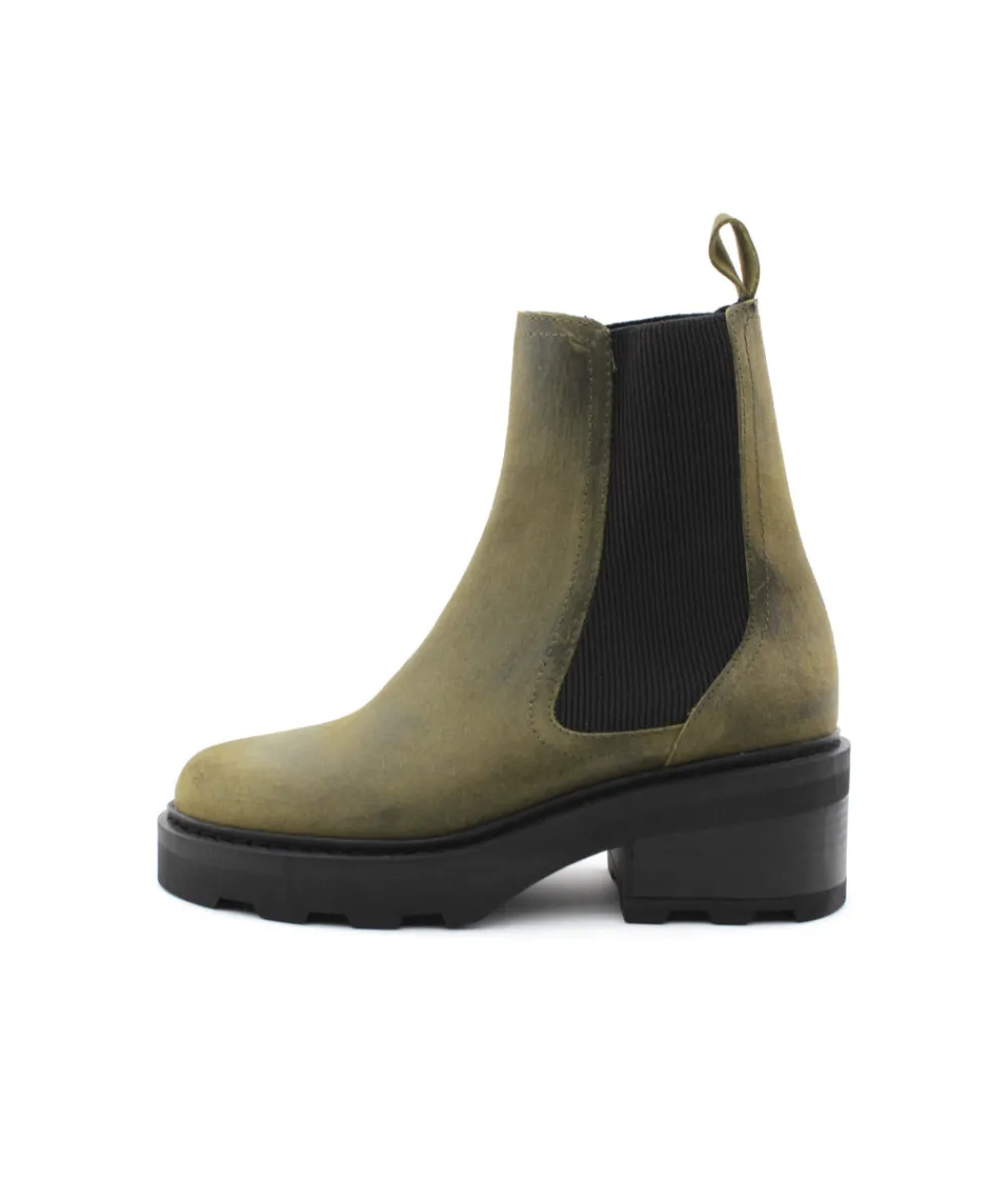 Bottines | L'Empreinte Chaussures SCHMOOVE MIKE CHELSEA OIL olive