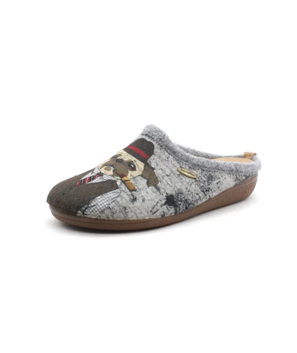 Chaussons | L'Empreinte Chaussures SEMELFLEX LES ORRES MULE gris