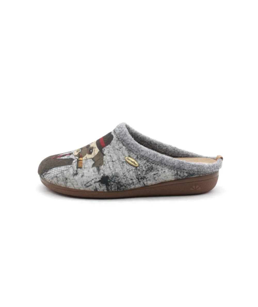 Chaussons | L'Empreinte Chaussures SEMELFLEX LES ORRES MULE gris