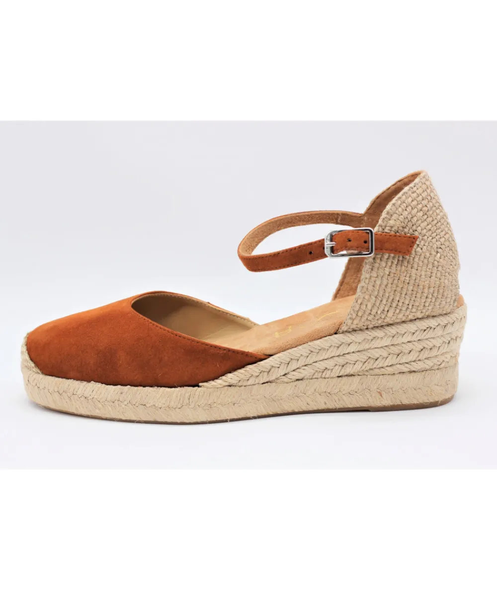 Espadrilles | L'Empreinte Chaussures UNISA CISCA VELOURS cognac