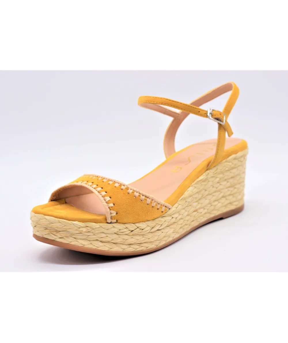 Sandales Et Nu-Pieds | L'Empreinte Chaussures UNISA KISSES jaune