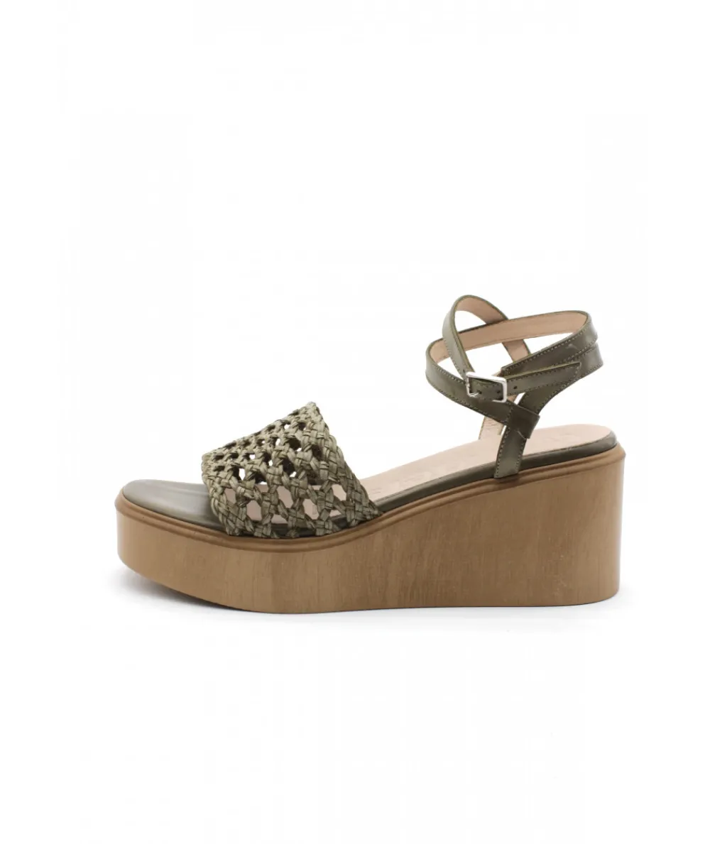 Sandales Et Nu-Pieds | L'Empreinte Chaussures WONDERS D9413 vert